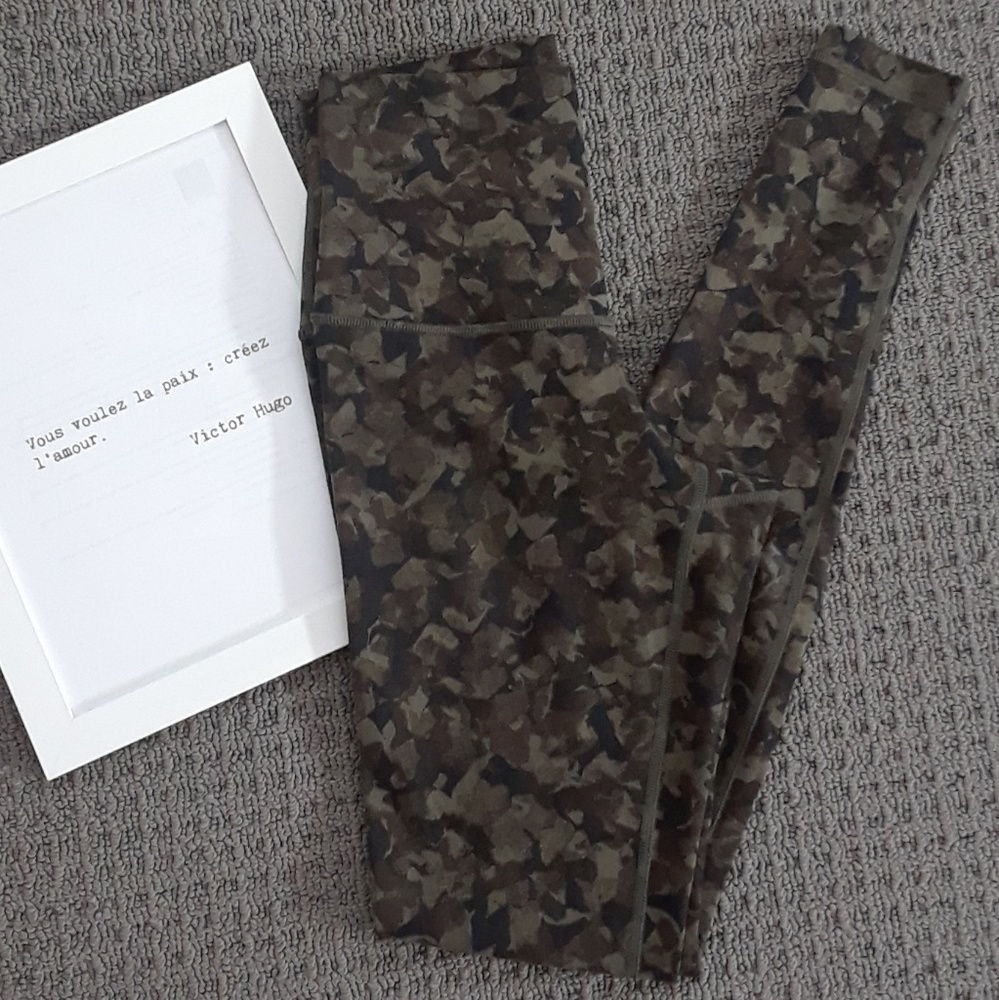 Lululemon olive green hi rise wunder under